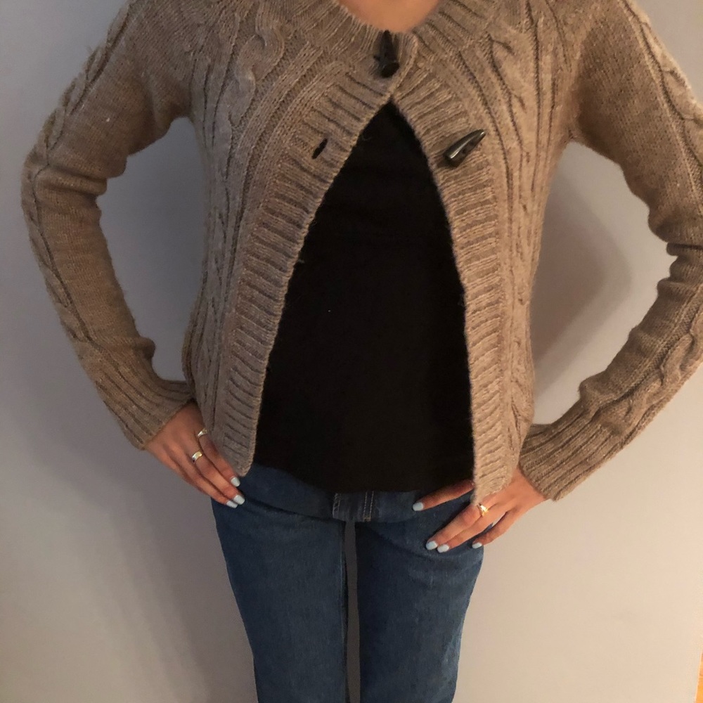 NWOT Beige cape style sweater